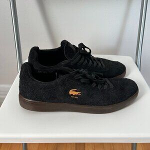 Lacoste Baseshot 224 2 SMA Black Suede Sneakers Men’s Size 9